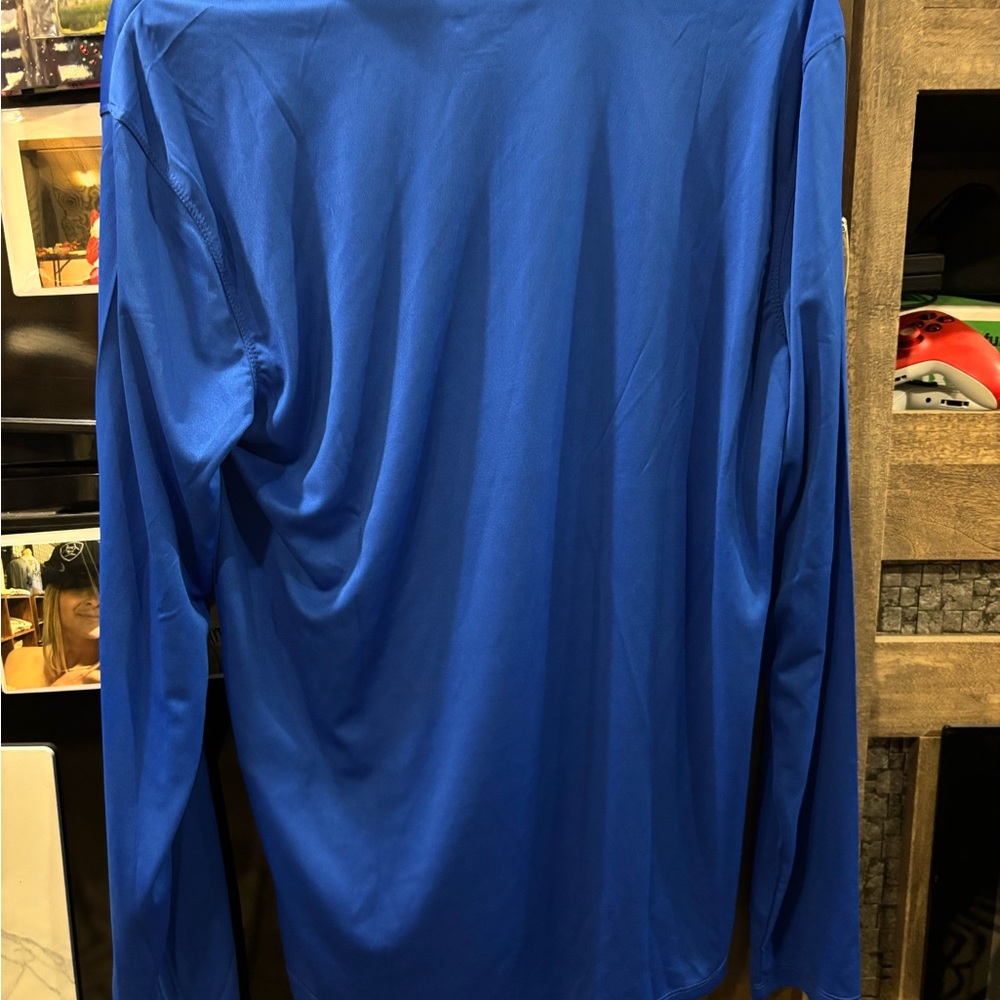 Royal Blue Performance Quarter-Zip Jacket - Picture 3 of 3